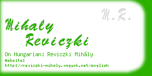 mihaly reviczki business card